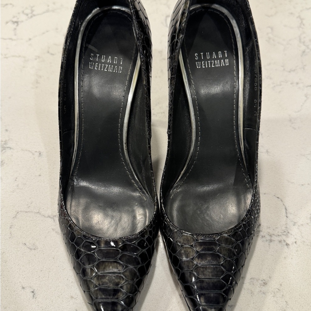 Stuart Weizmann Smoke Phython Snake Nouveau Pumps - image 3